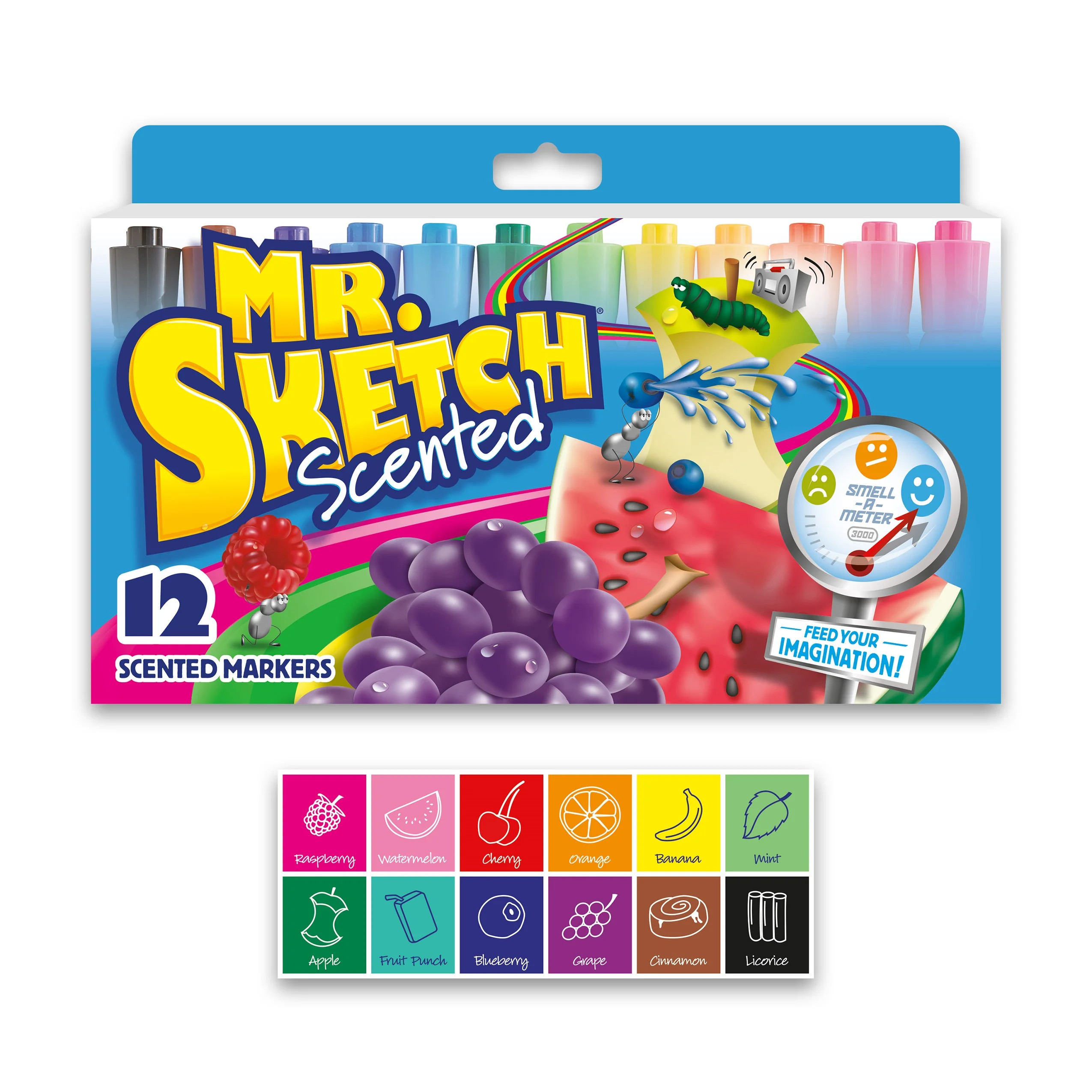 Mr. Sketch Scented Markers, Chisel Tip, Assorted Colors, 12 Count | Walmart (US)
