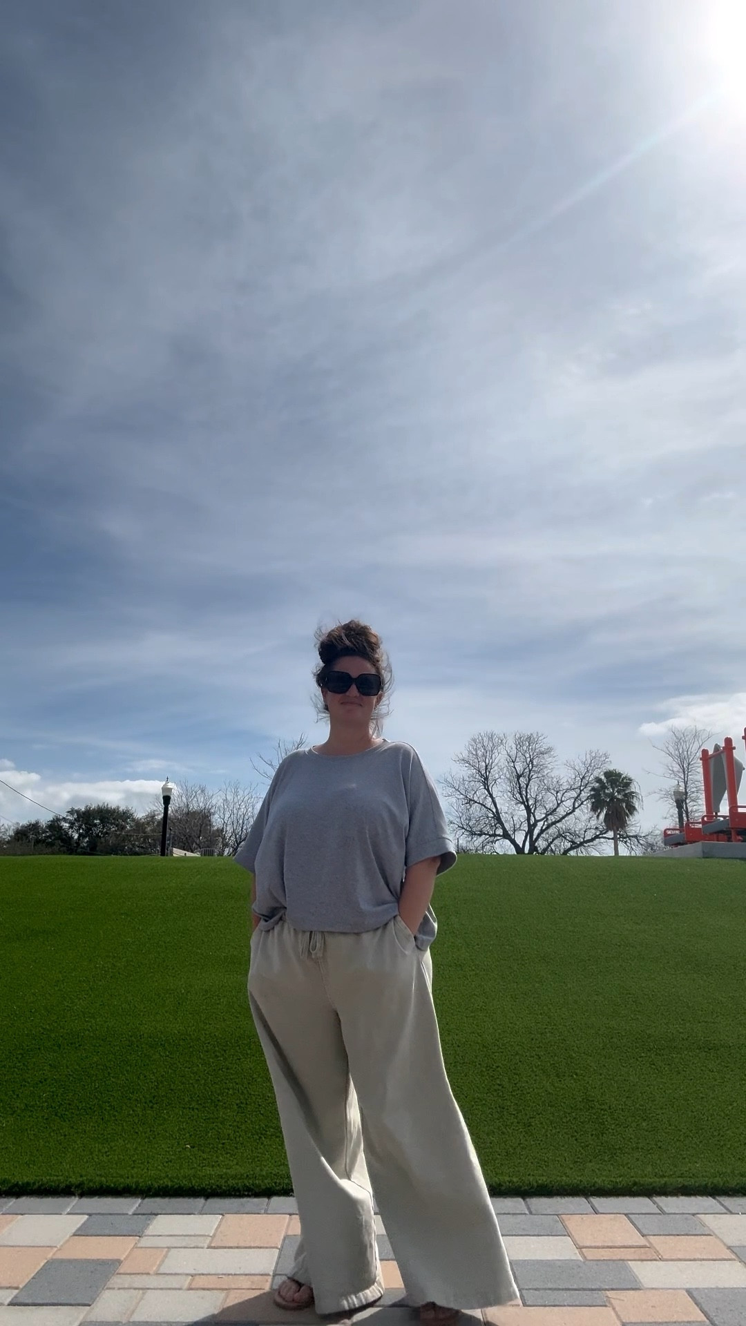 A new era of not dressing for the male gaze. 

Instead, wearing wearing what’s comfortable, practical, and feels fun as a newly postpartum, nursing, SAHM mom of 4. 

Wearing a L in the top and bottom. Both fit oversized.

#LTKmomlife #LTKMidsize #LTKootd