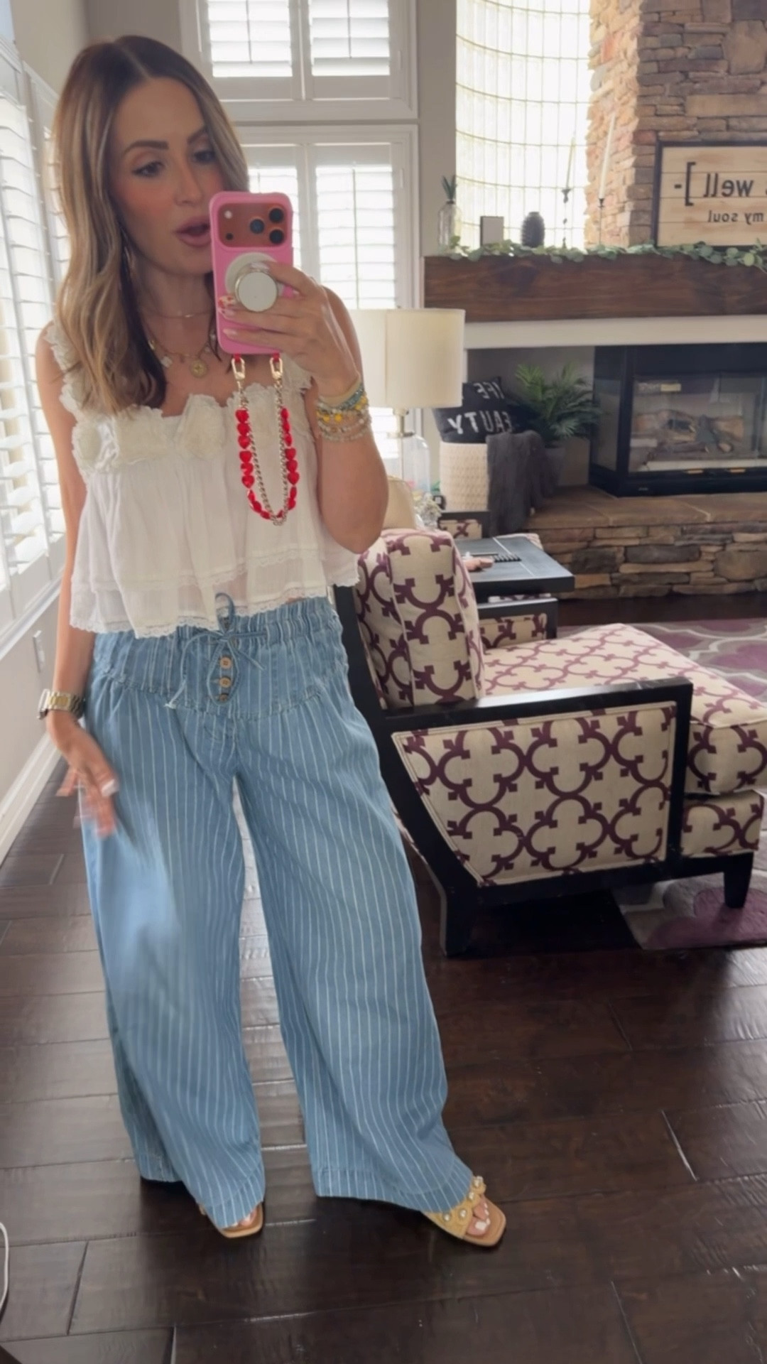 110% YES! Cutest,
Softest, flowy, wide-leg springy/summer pants!  

I sized down as they run oversized. Wearing an XS.

#LTKootd #LTKmomlife #LTKOver40