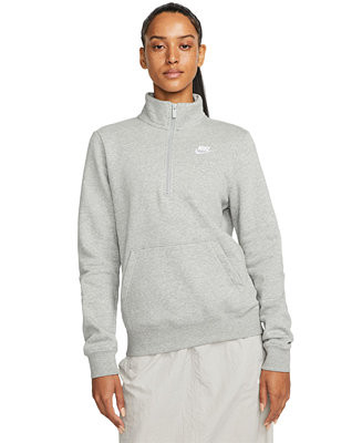 Women's   Sportswear Club Fleece   1/2-Zip Sweatshirt | Macy's