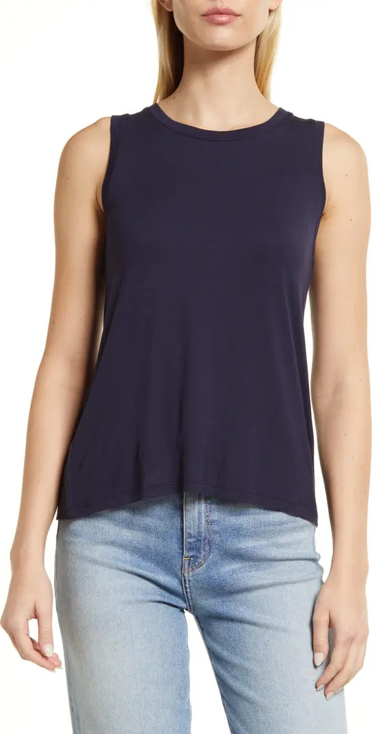 Halogen Crewneck High-Low Tank | Nordstrom Rack