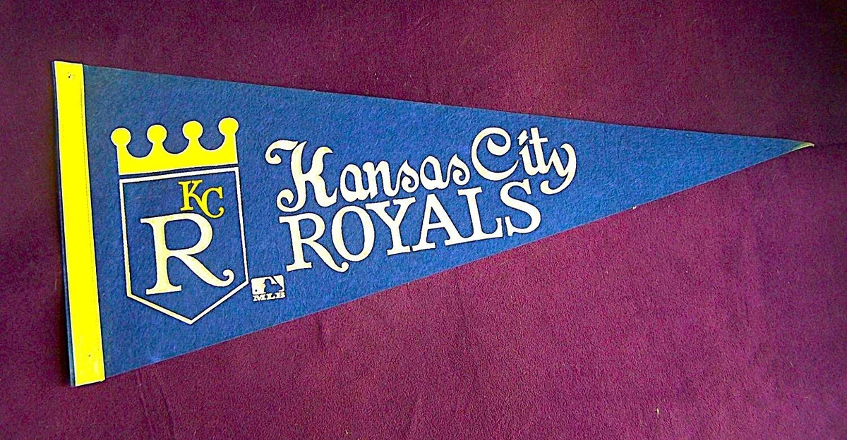 Kansas City Royals vintage 1970s pennant, full size, 12"x 29", heavy felt | eBay US