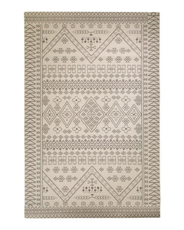 Made In Belgium 8x13 Boho Indoor Outdoor Rug | TJ Maxx