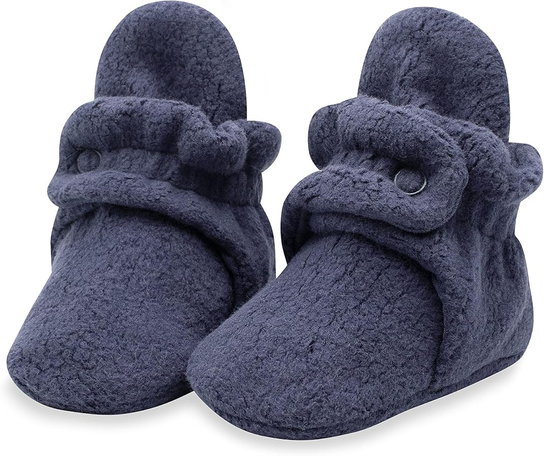 Zutano Unisex Fleece Baby Booties, Two Snap Closure, Newborn to 24 Months | Amazon (US)
