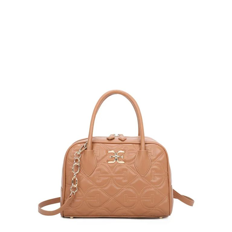 Sam Edelman Women's Elisa Monogram Quilt Satchel Crossbody Saddle | Walmart (US)