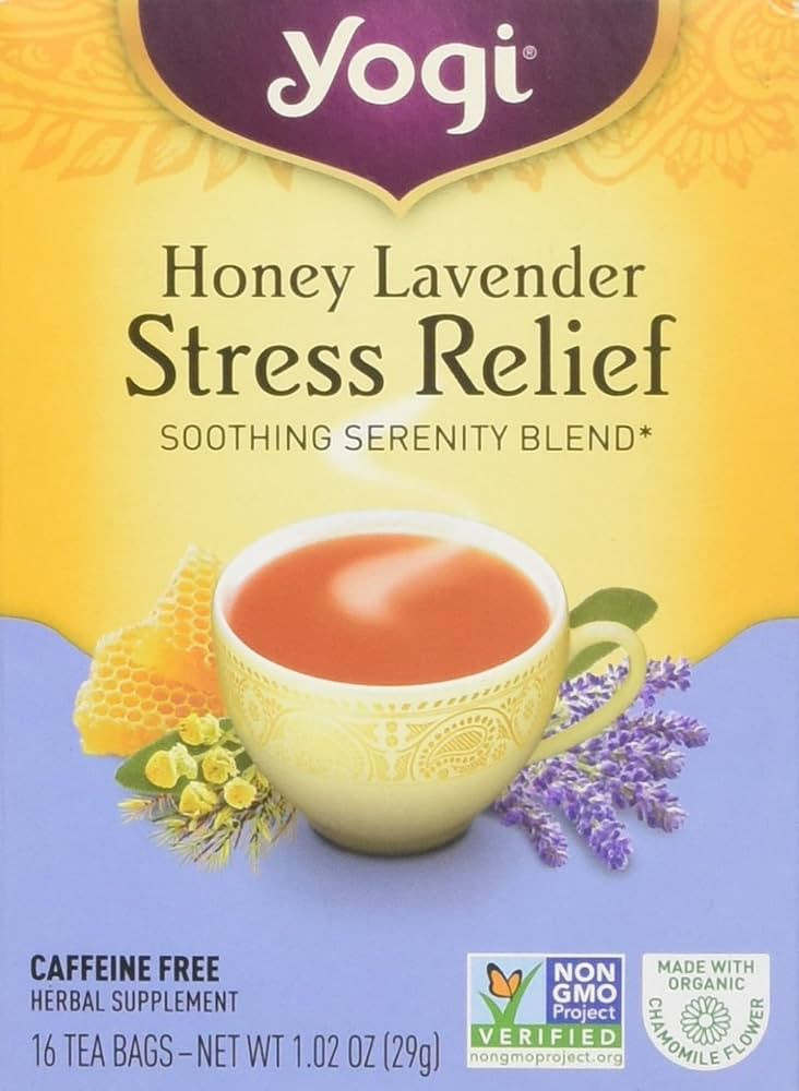 Yogi Tea - Honey Lavender Stress Relief Tea 16 bag | Amazon (US)