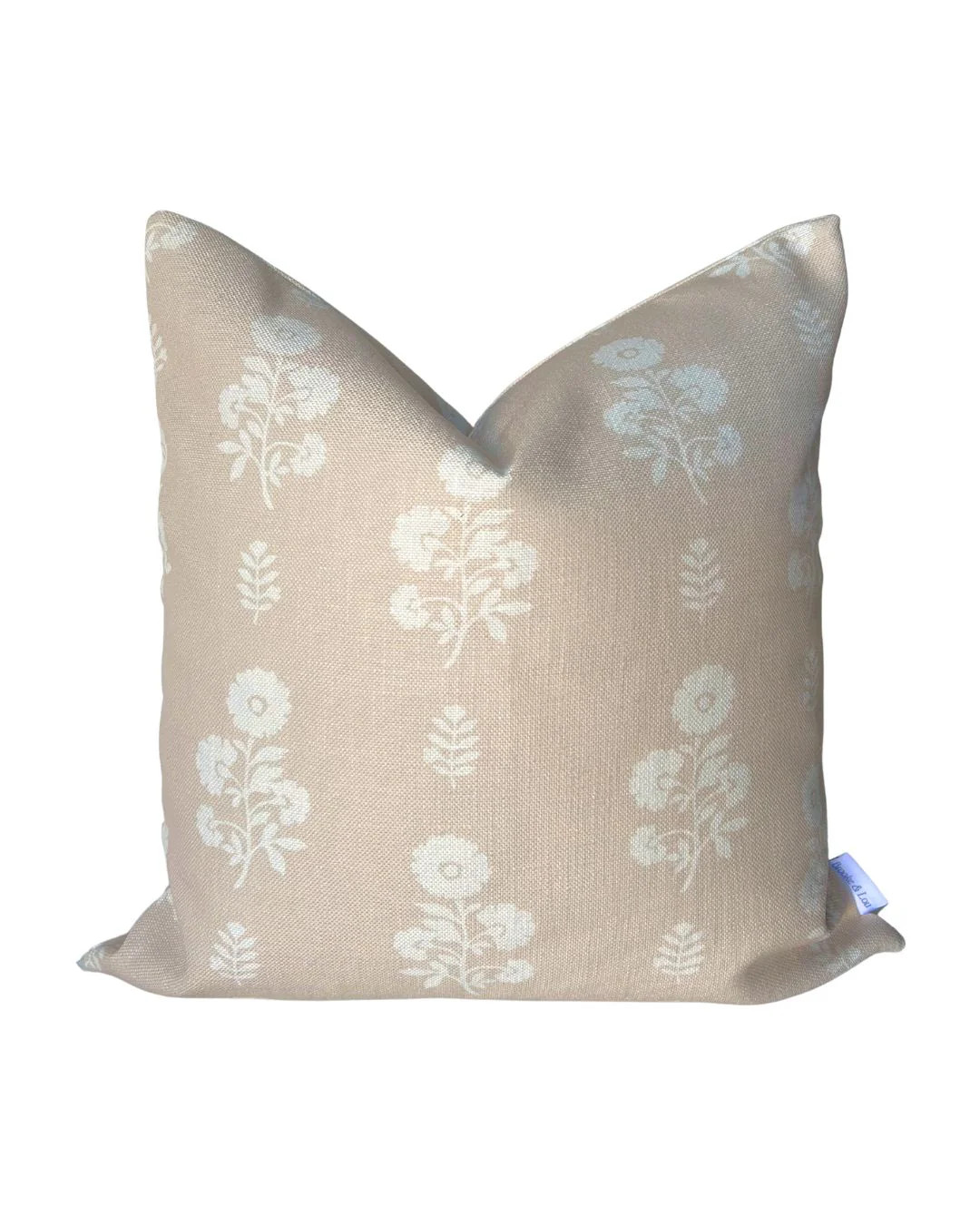 Chloe Floral Pillow in Natural | Brooke & Lou | Brooke and Lou