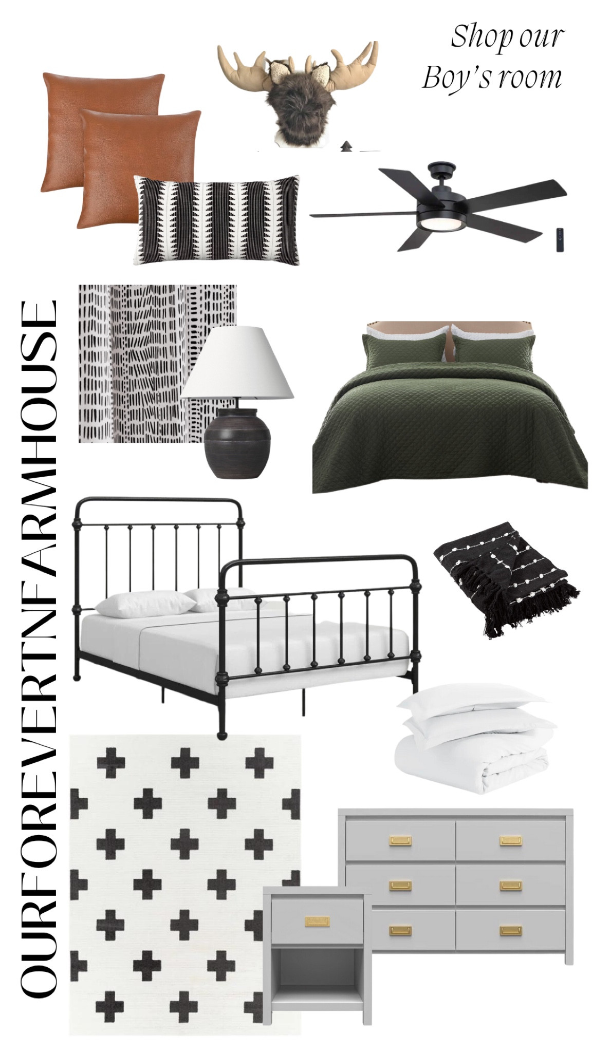 Shop our little boys room.  Just fun yet masculine elements.  A little bit of a modern hunter theme.

#LTKhome