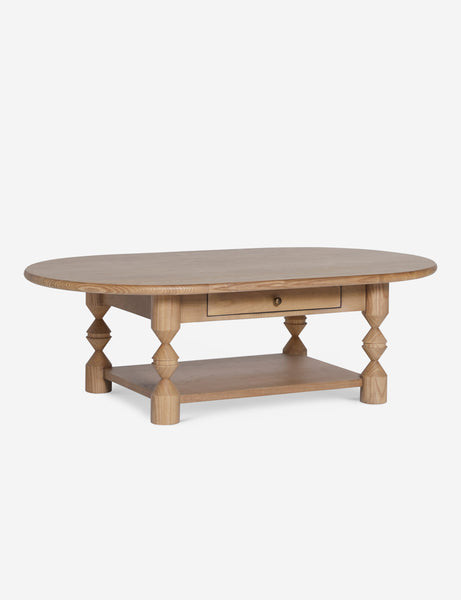 Topia Oval Coffee Table by Ginny Macdonald, Natural | Lulu and Georgia 