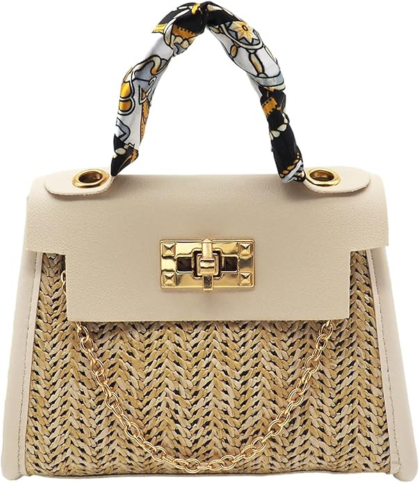 Anopo Straw Beach Tote Shoulder Bag Woven Handmade Splice Travel BOHO Handbag Summer Bohemian Pur... | Amazon (US)