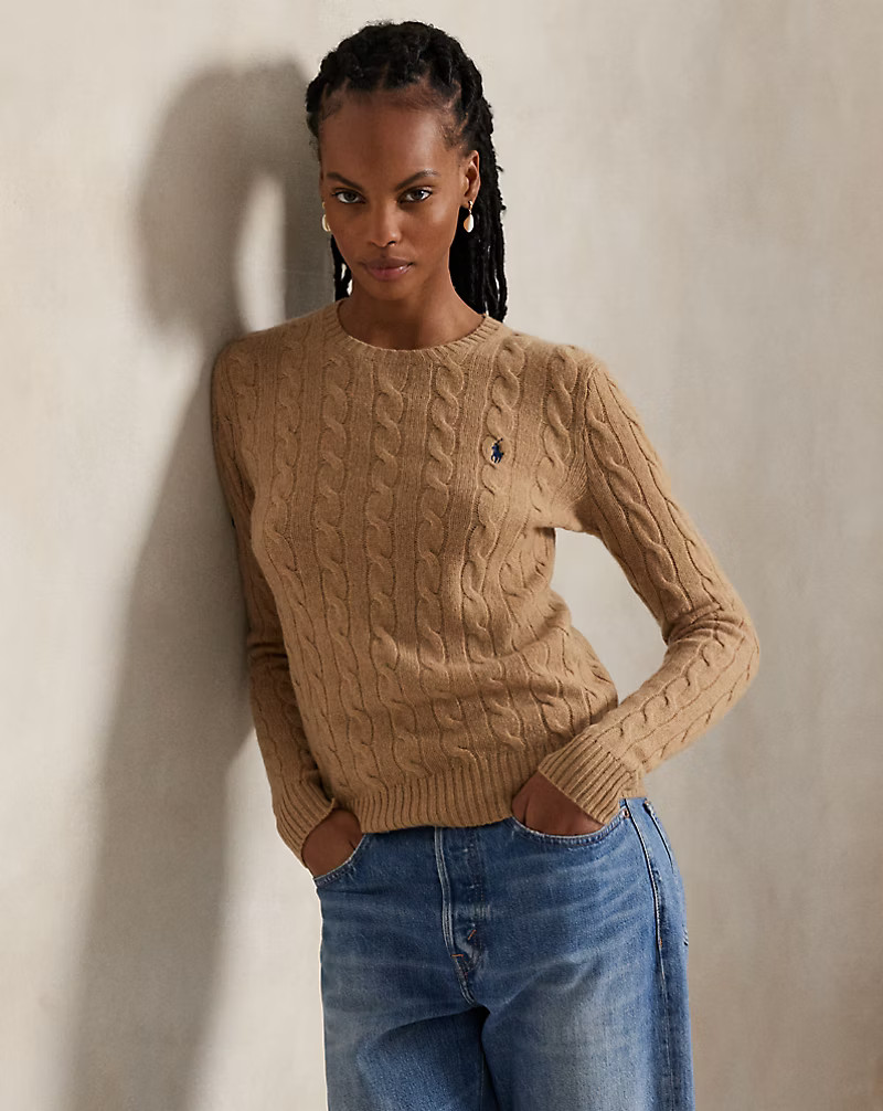 Cable Wool-Cashmere Crewneck Jumper | Ralph Lauren (UK)