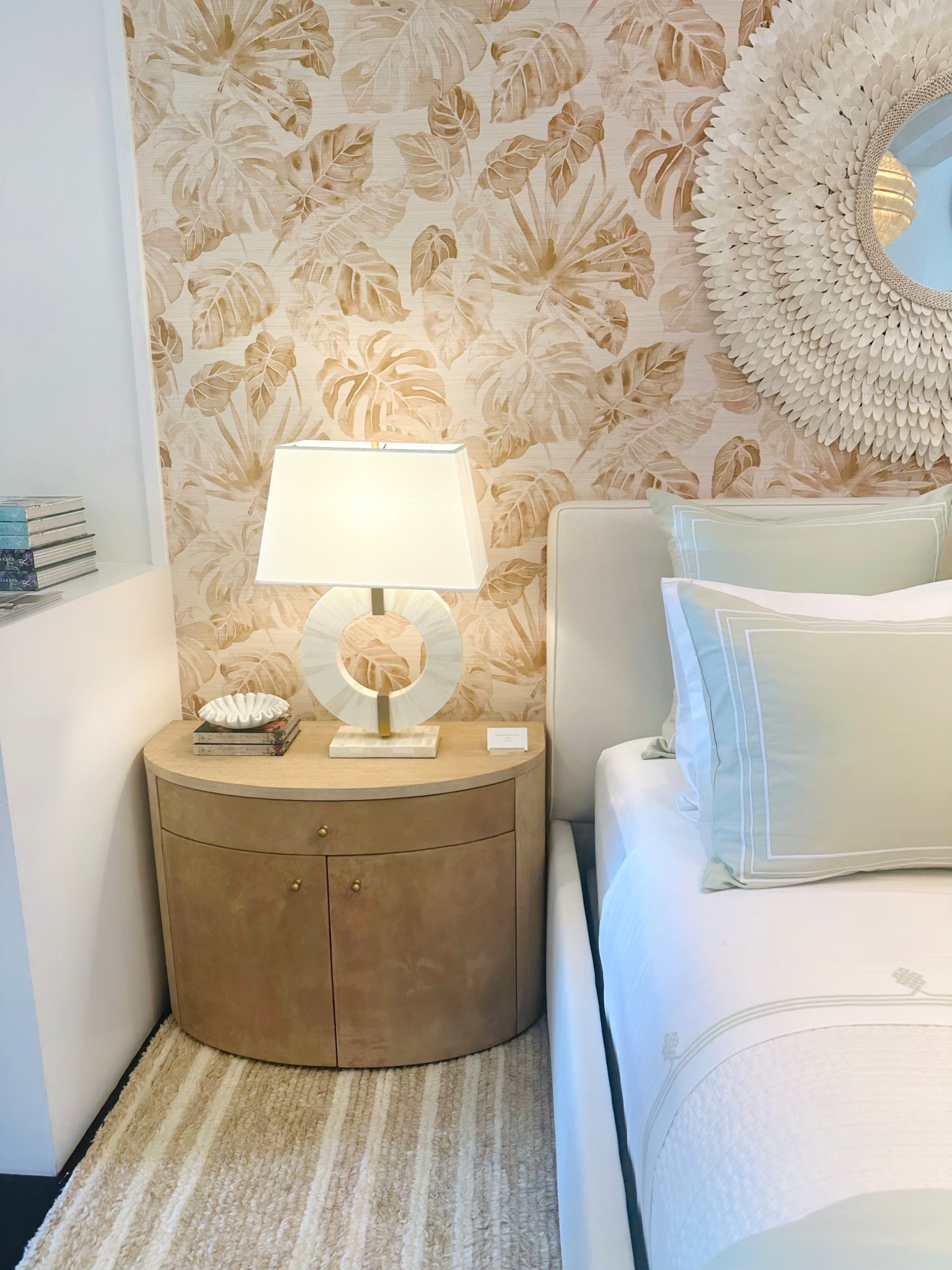 Cozy, elegant bedroom details — from curved nightstands and soft-to-touch rugs to calming chic wallpaper and refined table lamp. Final hours to enjoy up to 25% off at Serena & Lily.

#serenaandlily #cozybedroom #eleganthome #bedroominspo #homedetails #curvedfurniture #softrug #calmingwallpaper #interiorstyling #curatedhome

#LTKSeasonal #LTKHome #LTKSaleAlert