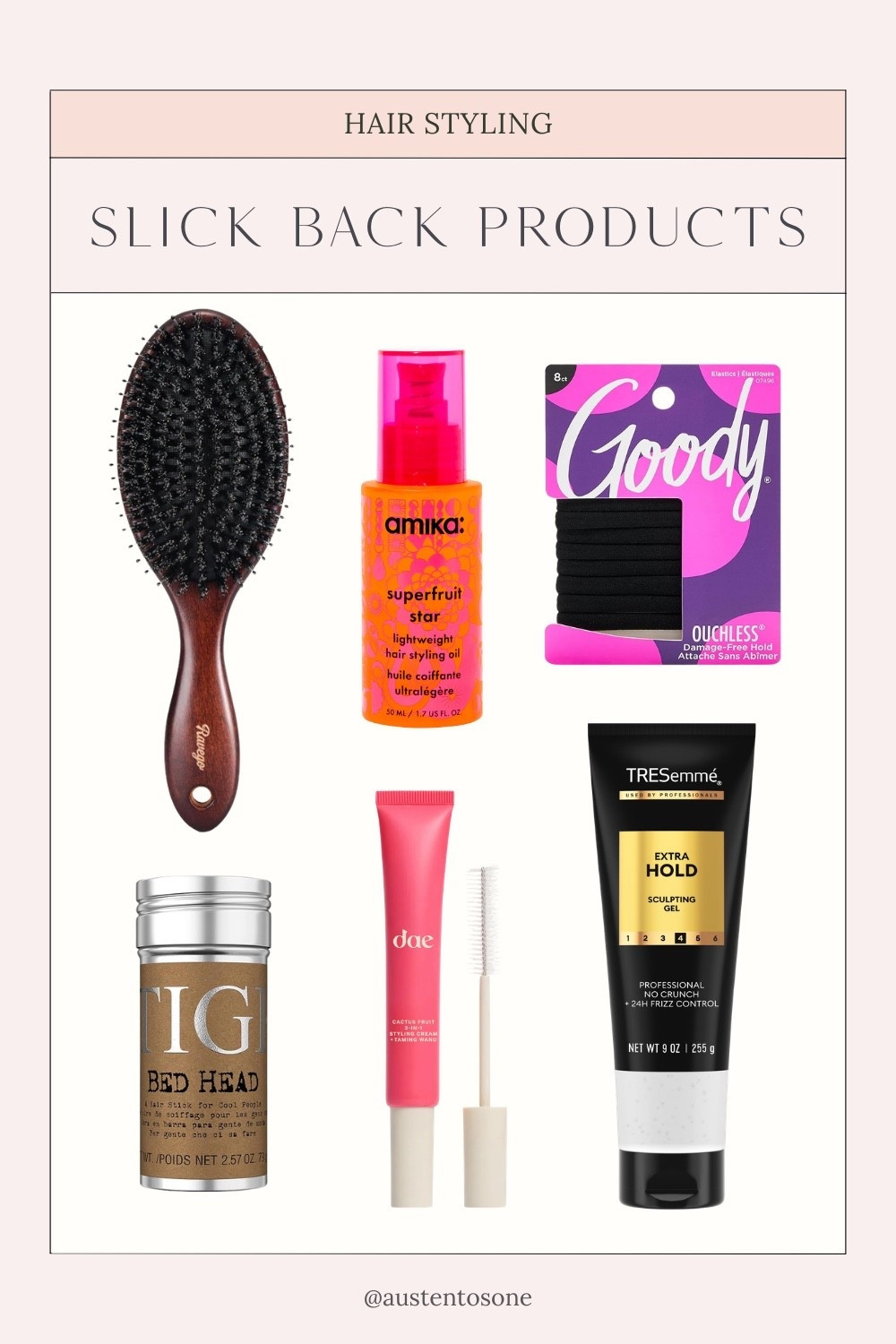 Sharing all of my essential products for how to do a great slick back ponytail style. The brush is key as is having a hair styling product to truly get the hair to be sleek when you brush through it  

#LTKgrwm #LTKBeauty