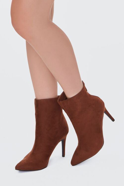 Faux Suede Stiletto Booties | Forever 21 (US)