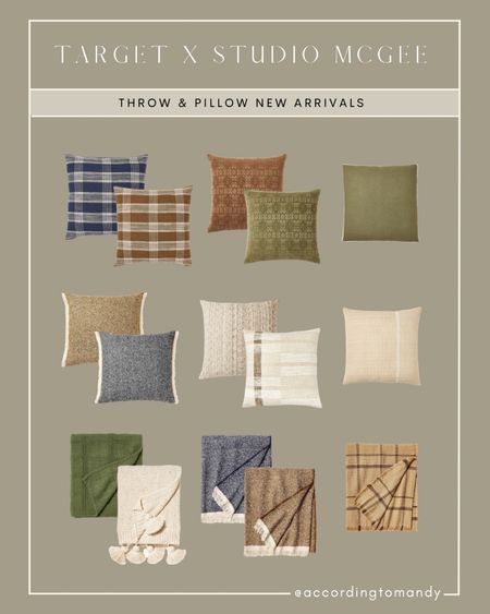 NEW target x studio McGee 

LAUNCHES 5
6/25

Pillows, throw blankets 

#LTKhome #LTKunder50 #LTKunder100