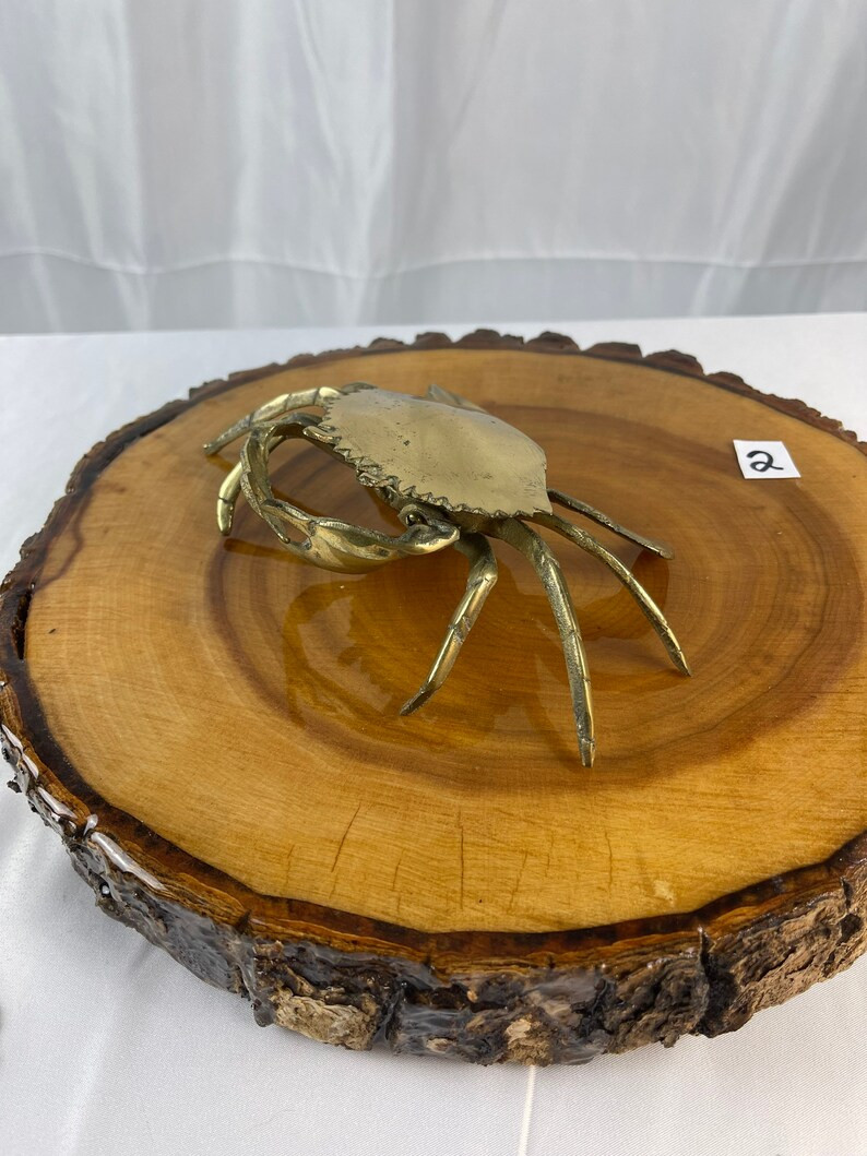 Vintage 1970’s Solid Brass Crab Ashtray with Insert/Trinket Box | Etsy (US)