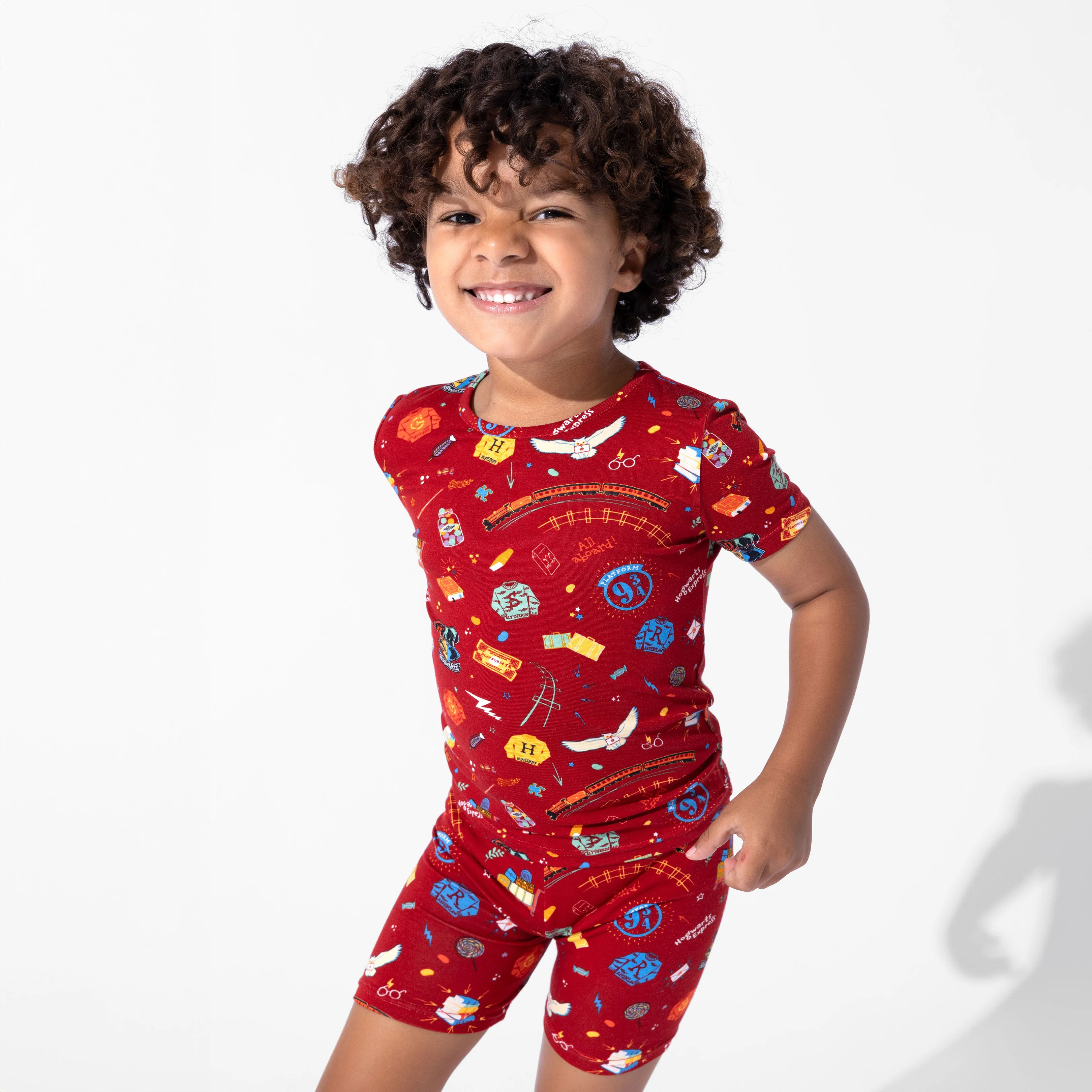 Hogwarts Express Bamboo Kids Pajama Short Set | Bellabu Bear
