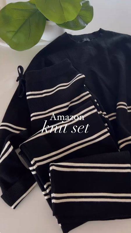 This knit set is a total Amazon score! Comfy, a great look for less and great quality! 

Wearing a size small

Amazon finds | matching set | knit set | Amazon fashion | cozy style 