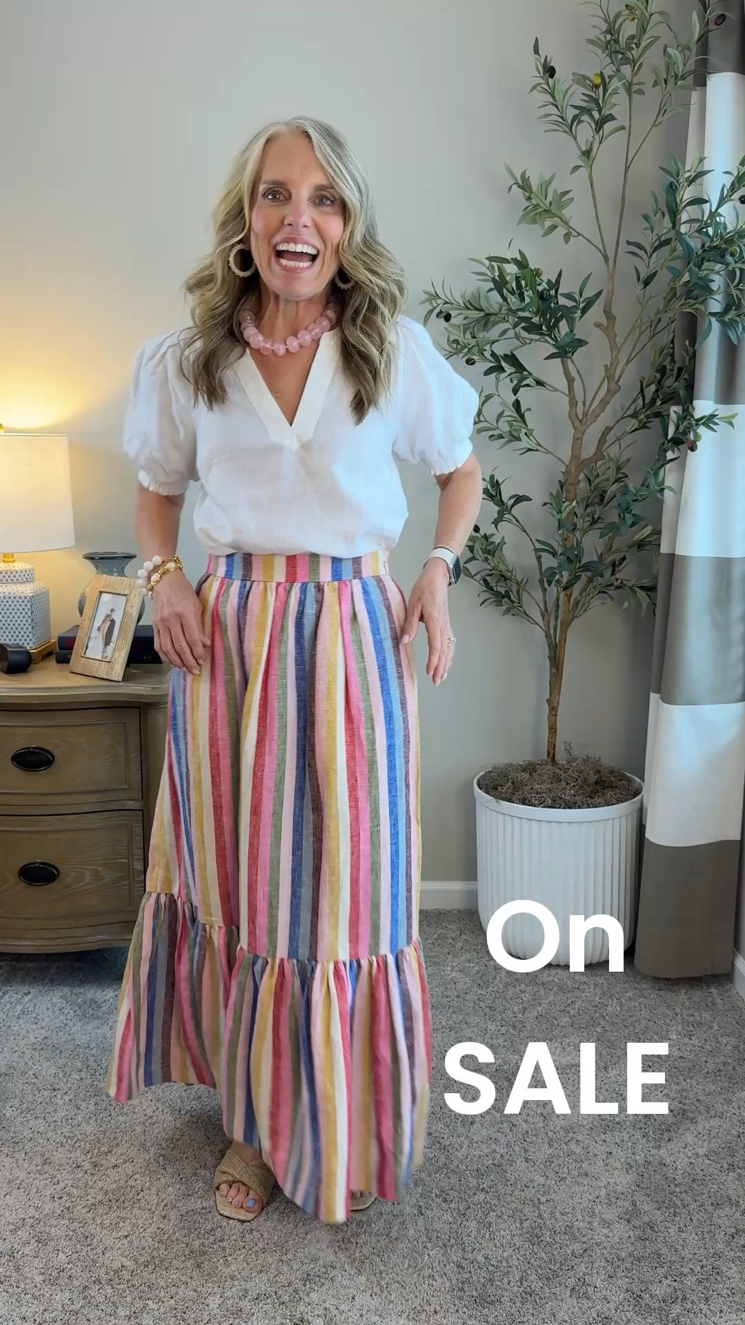 @Boden (US) linen. IYKYK!
Wearing size 4 skirt, but would go down to 2 and XS shirt. Both pieces have endless styling possibilities for work, church, showers, vacation 
Use LISA15 On Gibsonlook

 #LTKOver40 #LTKWorkwear

#LTKgrwm