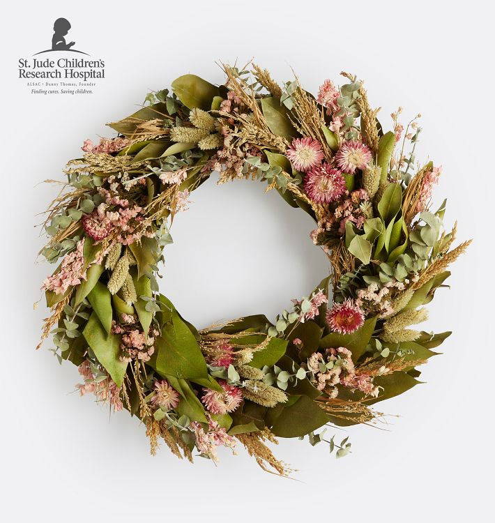 Blush Coralbell Dried Wreath | Rejuvenation