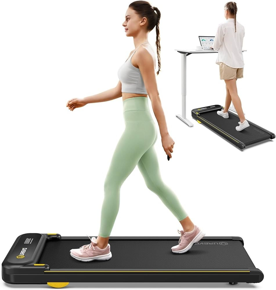 UREVO Under Desk Treadmill, Walking Pad for Home/Office, Portable Walking Treadmill 2.25HP, Walki... | Amazon (US)