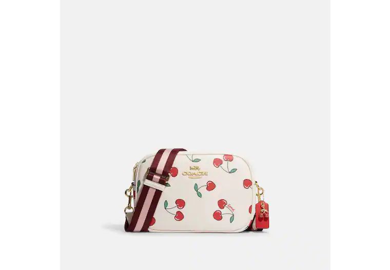 Jamie Camera Bag With Heart Cherry Print | Coach Outlet