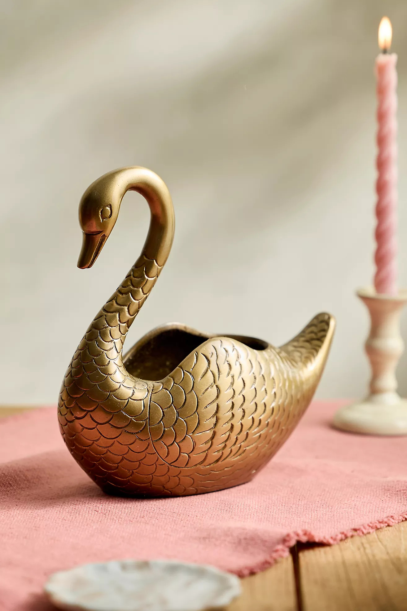 Metal Swan Planter | Anthropologie (US)
