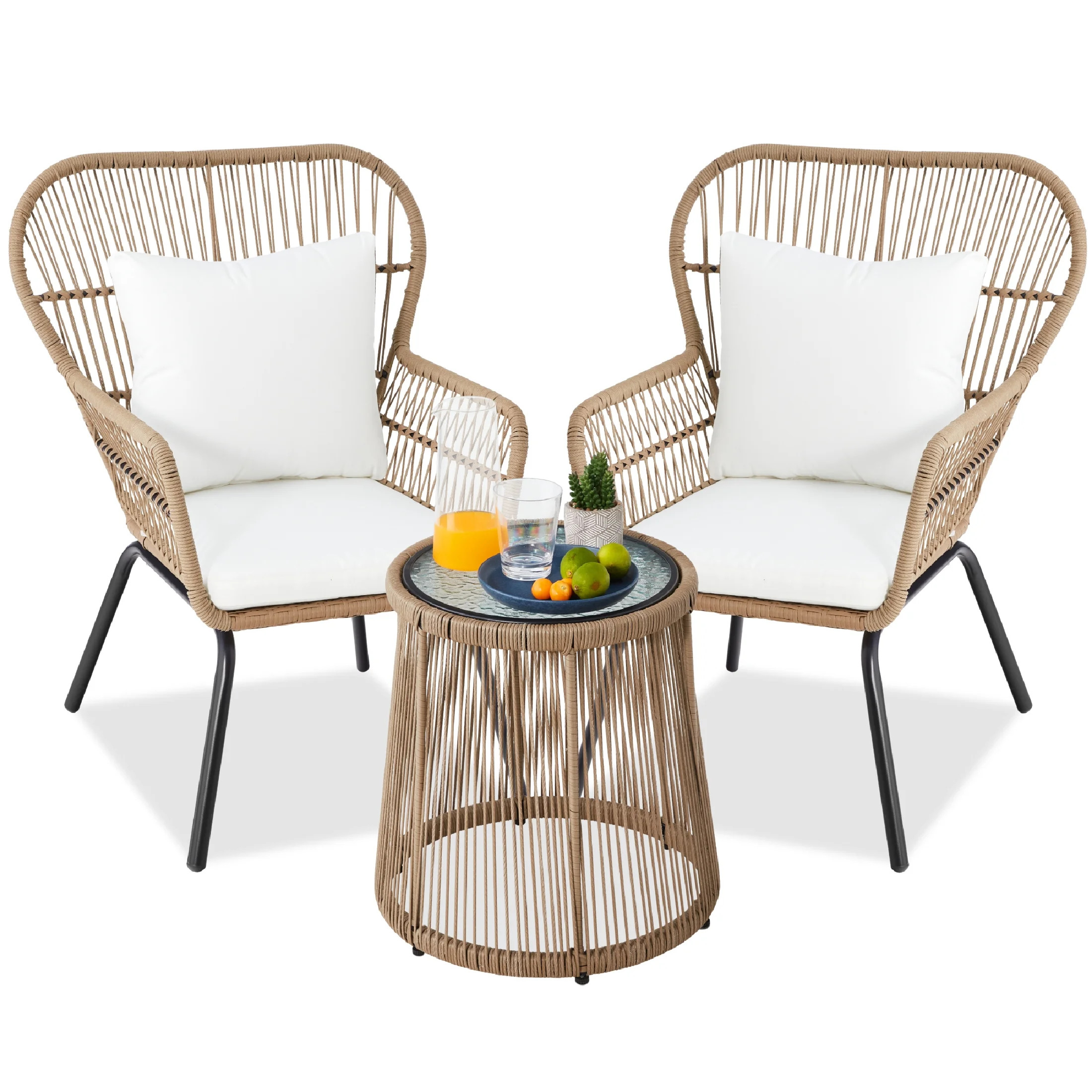 Best Choice ProductsBest Choice Products 3-Piece Patio Conversation Bistro Set, Outdoor Wicker w/... | Walmart (US)
