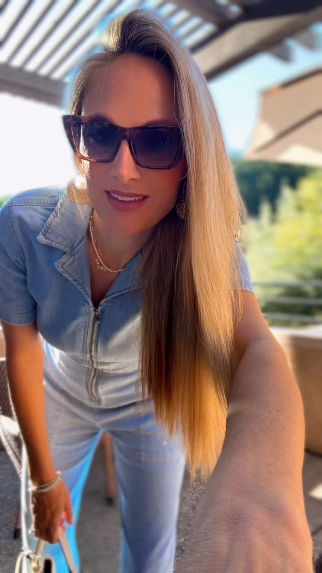 Casual date night after. This soft wearable cropped flare denim jumpsuit is super flattering and fun. 🩵  It’s on SALE-wearing small (tts)  ￼

#LTKgrwm #LTKootd #LTKOver40