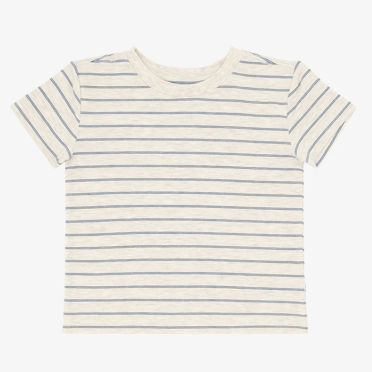 Stone Stripes Short Sleeve Relaxed Tee | Little Sleepies