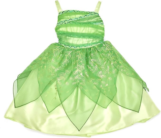 Disney Store Official Tinker Bell Costume for Kids, Fairy Outfit for Fancy Dress, Halloween and R... | Amazon (UK)