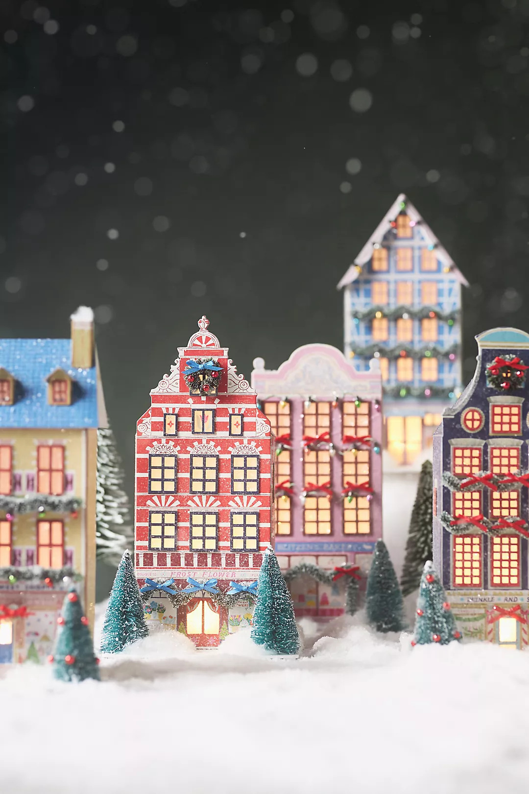Emily Taylor x Anthropologie Light-Up Holiday Village Paper House | Anthropologie (US)