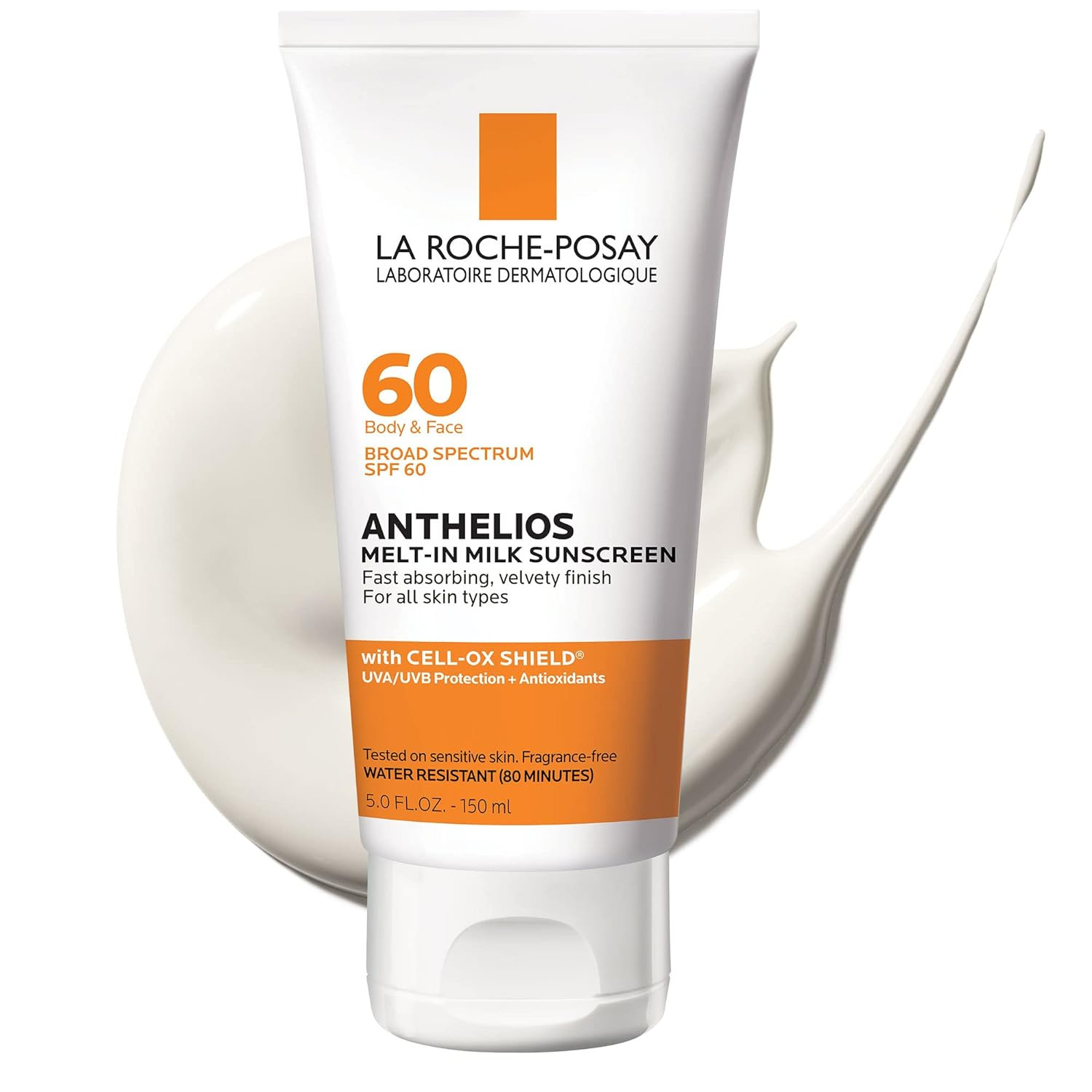 La Roche-Posay Anthelios Melt-In Milk Sunscreen SPF 60, Sunscreen For Body & Face, Broad Spectrum... | Amazon (US)