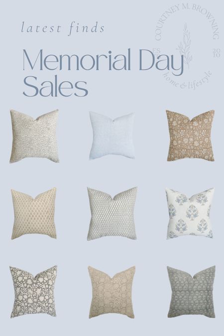 Memorial Day sale on pillows! My favorite designer look pillows at an affordable price - use code MEMORIAL25

#LTKsalealert #LTKhome