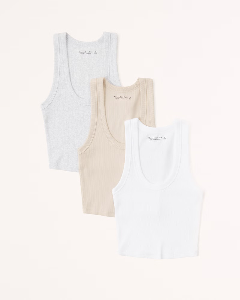 3-Pack Essential Scoopneck Tanks | Abercrombie & Fitch (UK)
