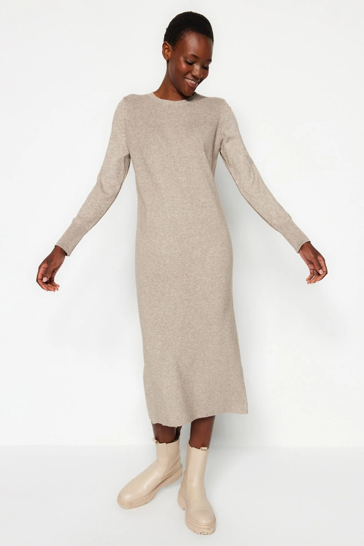 Trendyol Collection Kleid - Braun - Shift | Trendyol DE