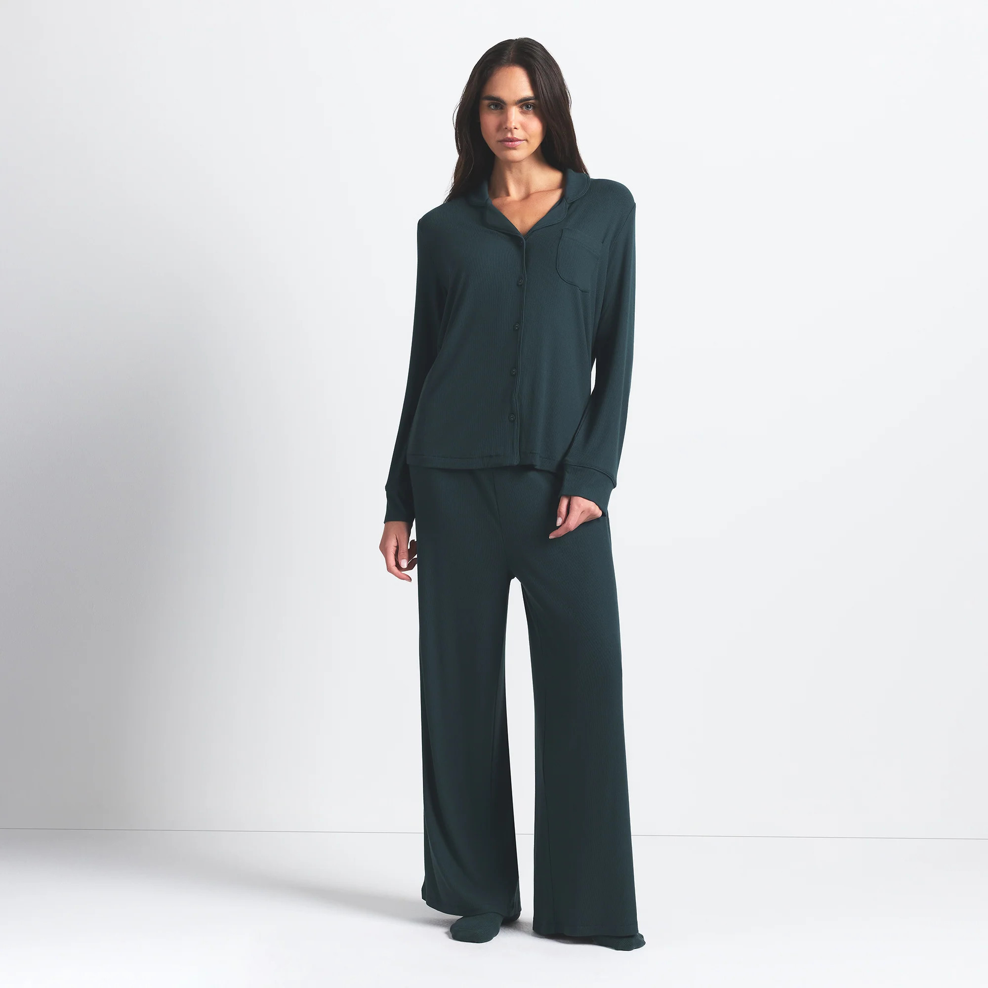 SKIMS Pajama Set | Green | 2XS | Soft Lounge | SKIMS (US)