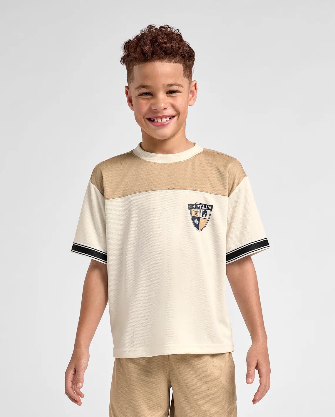 Boys Quick Dry Colorblock Mesh Football Jersey - cream | The Children's Place