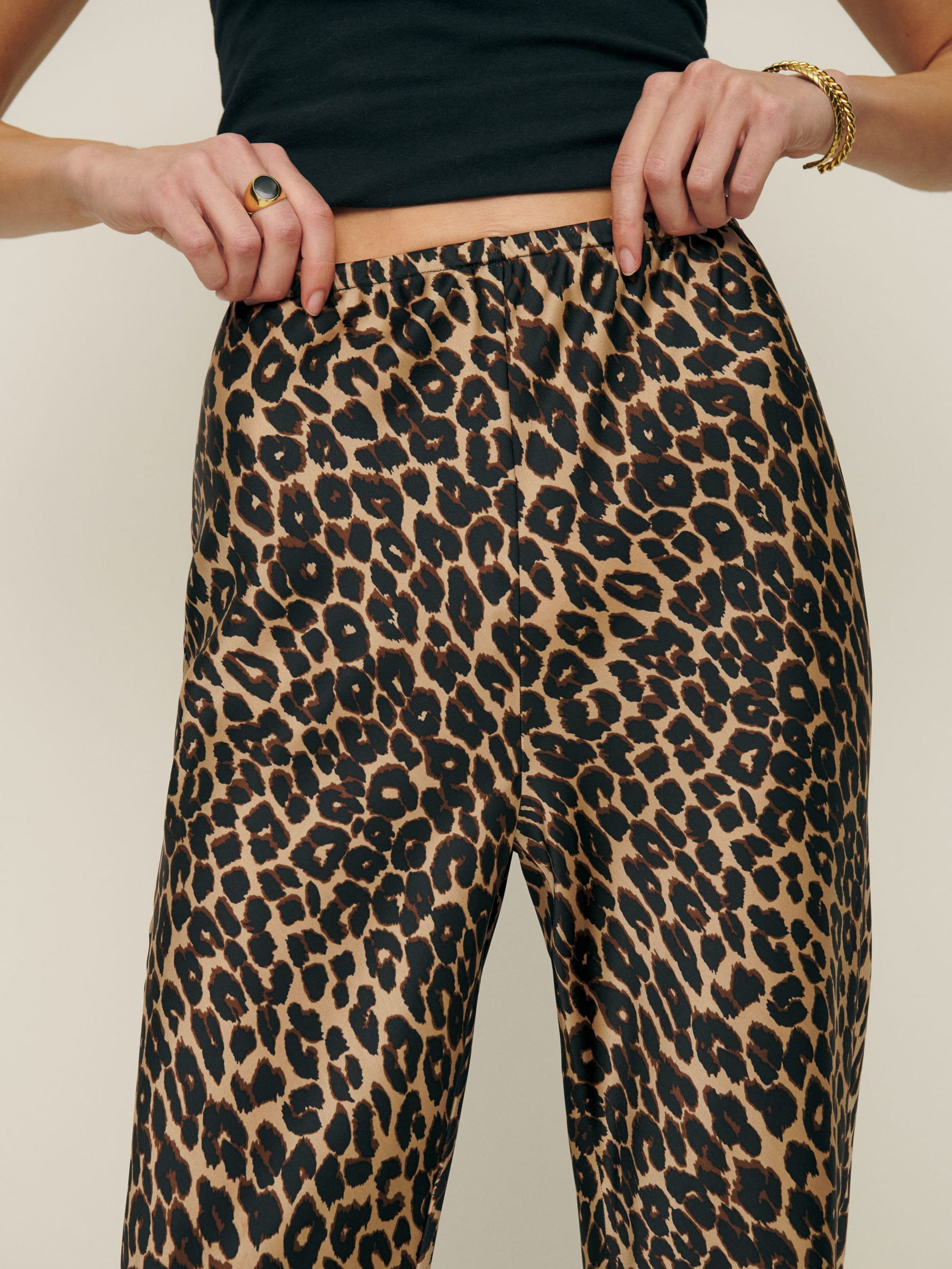 Gale Satin Mid Rise Bias Pant | Reformation (Global)