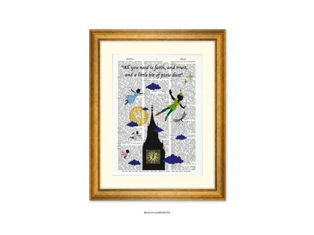 Pixie Dust Peter Pan Print Peter Pan Print Setnursery Print - Etsy | Etsy (US)