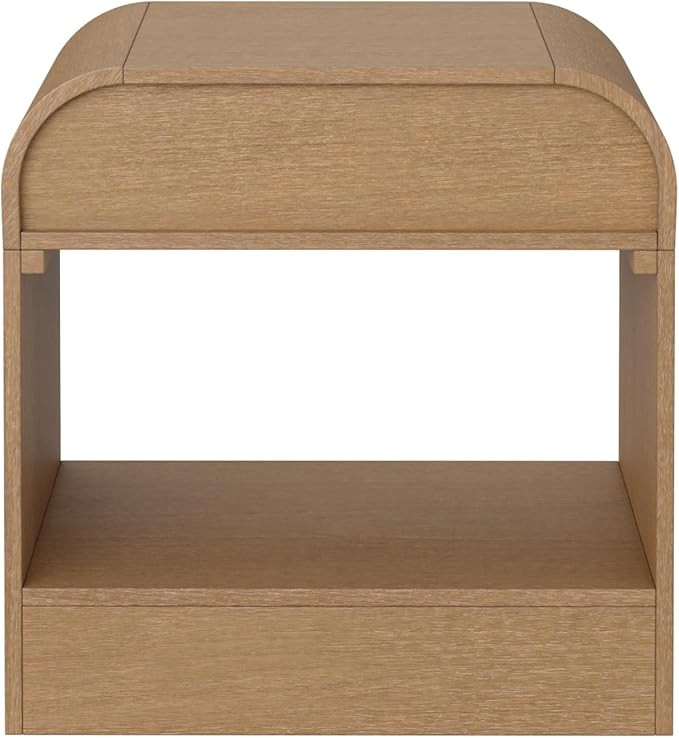 Nathan James Iris Mid-Century Modern Nightstand with Drawer, Wooden Bedside Table for Bedroom or ... | Amazon (US)