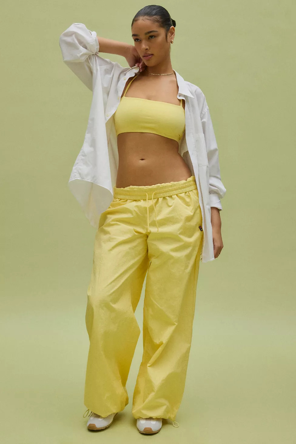 FILA X HAILEY Crinkle Pant | Urban Outfitters (US and RoW)