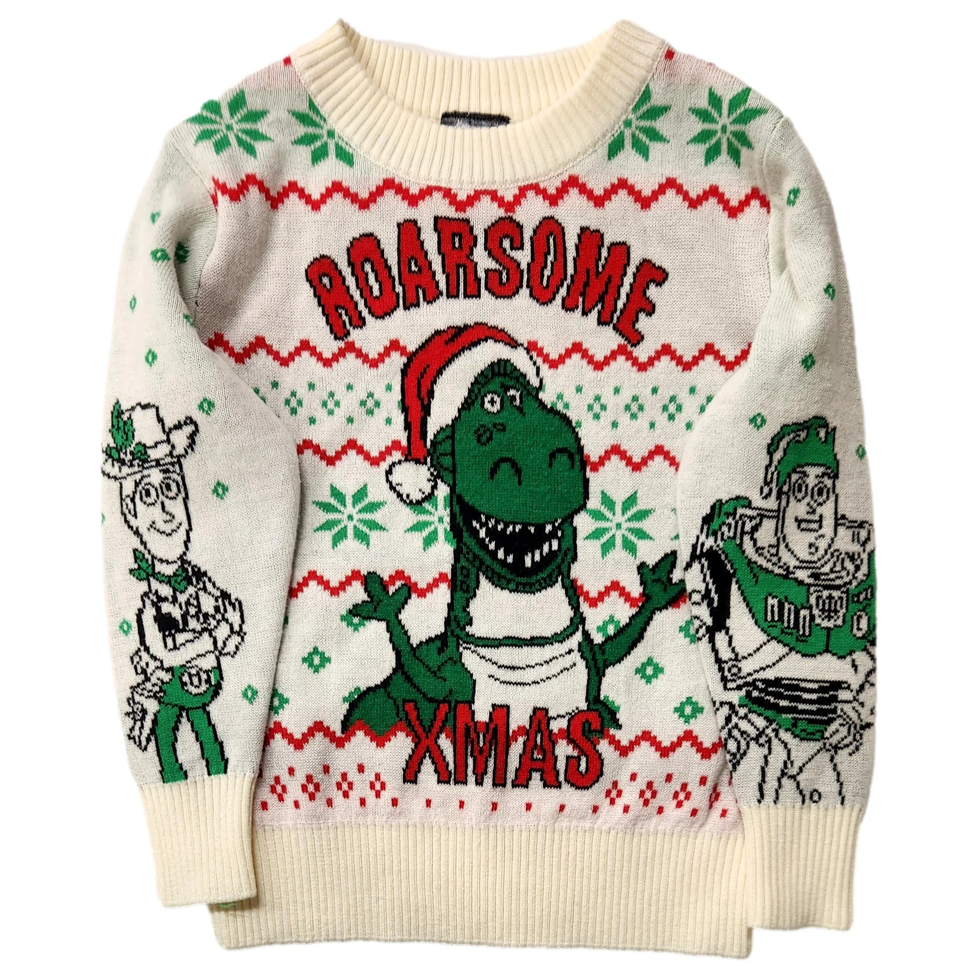 Disney Toy Story Infant & Toddler Boys Off White Christmas Sweater 2T | Walmart (US)