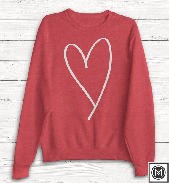 Valentine's Day Sweatshirt - Love - Anti Valentines - Heart Shape - Sweater - Women's Sweatshirt - F | Etsy (CAD)