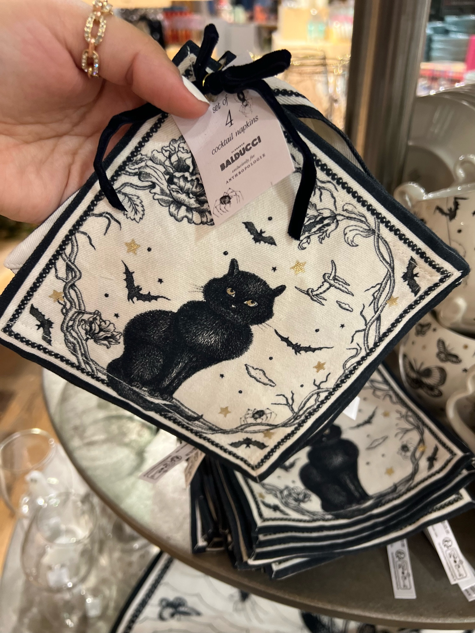 Florence Balducci Cocktail Napkins, Set of 4

#LTKHome #LTKSeasonal #LTKHalloween