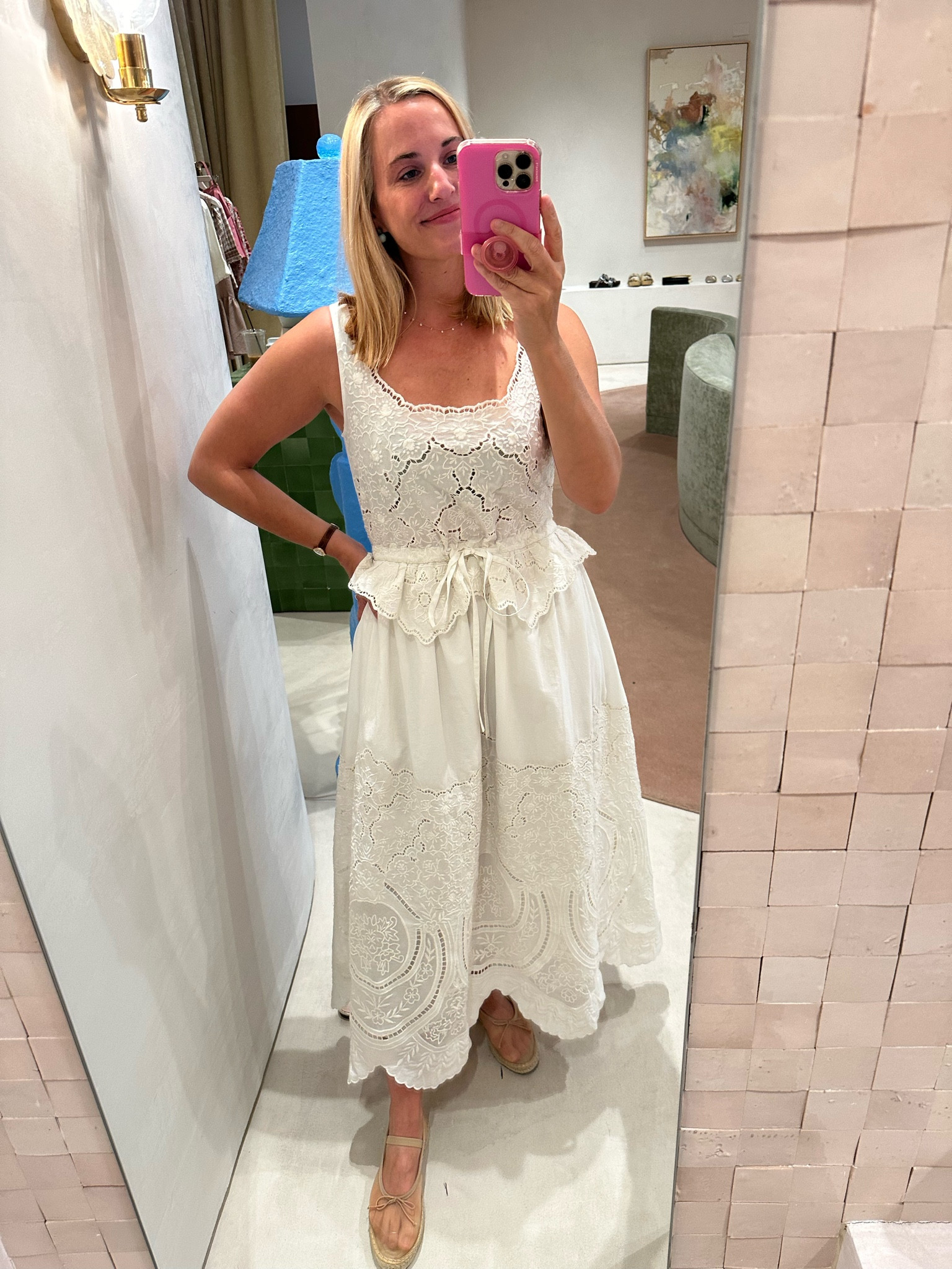 This dress is such a flattering silhouette! I’m in an XS 

#LTKTravel #LTKParties #LTKShoeCrush