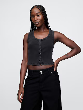 Cropped Rib Top | Gap (US)