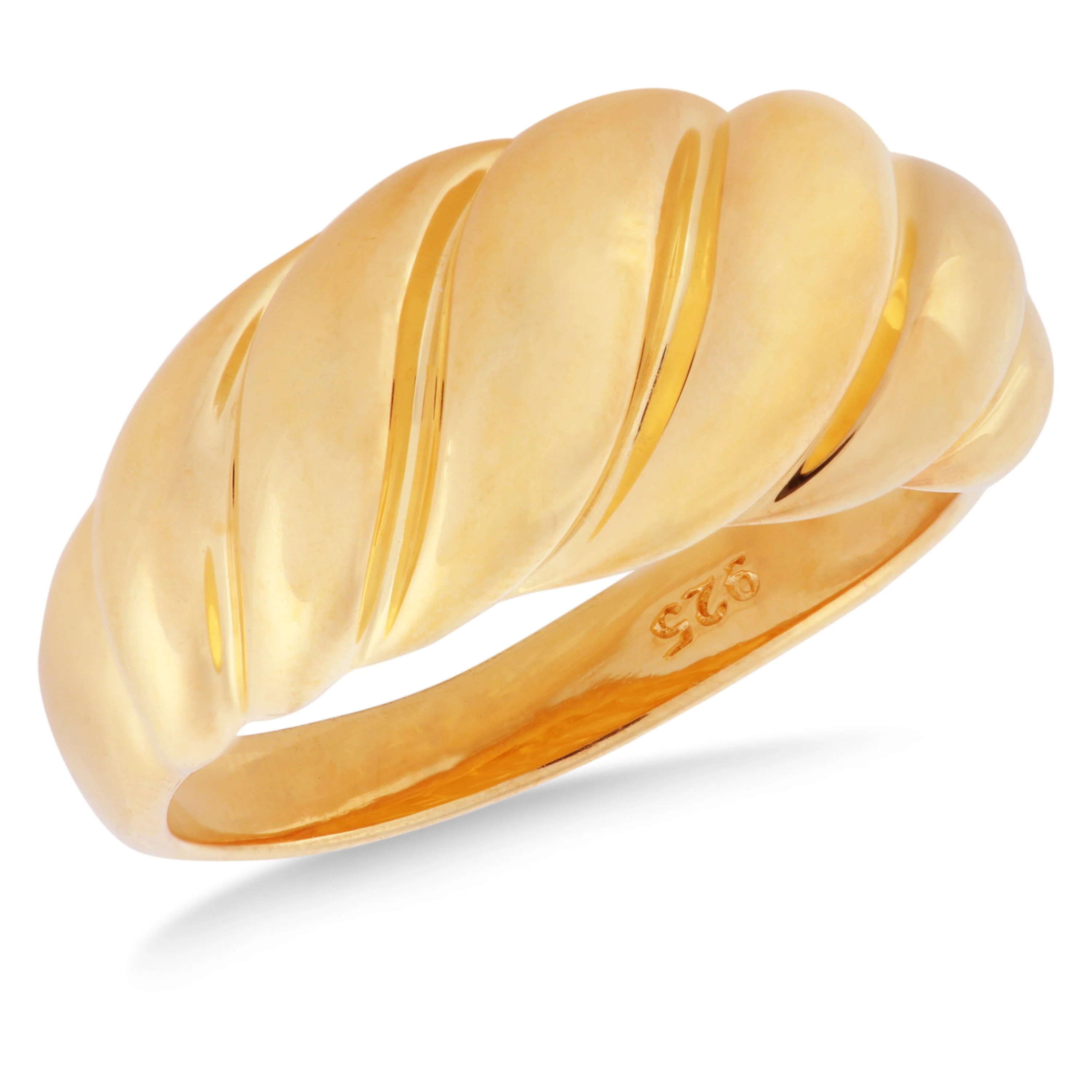 18k Gold Vermeil Croissant Ring | Shop Simon