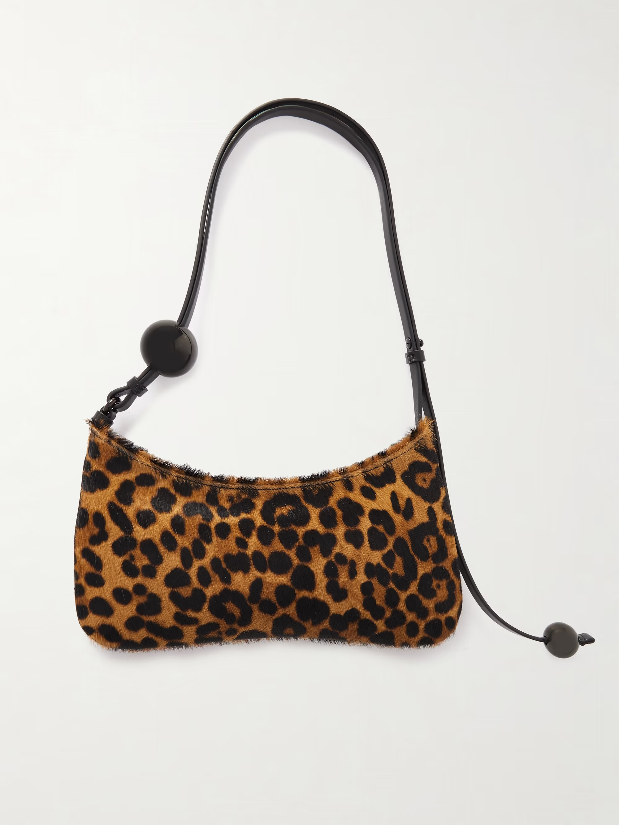 Le Bisou Perle embellished leopard-print calf hair shoulder bag | NET-A-PORTER (UK & EU)