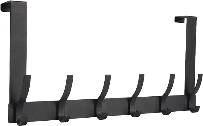 Optish Over The Door Hooks, Door Hanger Hooks for Hanging, Towel Racks for Bathroom with 12 Coat ... | Amazon (US)